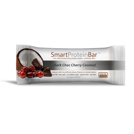 Smart Protein Bar 60g Dark Choc Cherry Coconut - 12 Pack