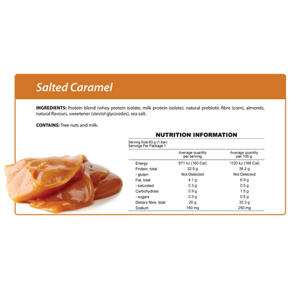 Smart Protein Bar 60g Salted Caramel - 12 Pack