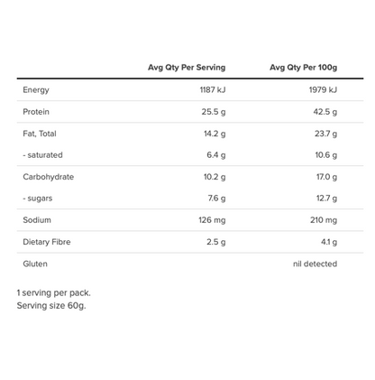 Blue Dinosaur Protein Bar 45g - Cookie Dough - 12 Pack