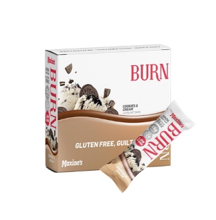 MAXINE'S Burn Bar - 40g - Cookies & Cream - 12 Pack