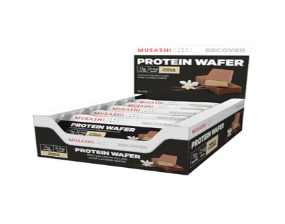 Musashi Wafer Bar - 40g - Vanilla - 12 Pack