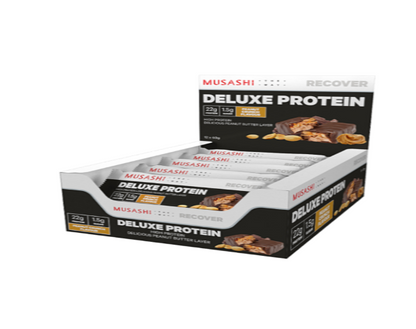 Musashi Deluxe Protein Bar - 60g - Peanut Crunch - 12 Pack