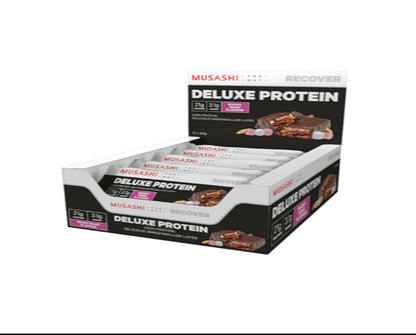 Musashi Deluxe Protein Bar - 60g - Rocky Road - 12 Pack