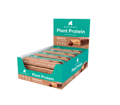 Greenback Plant Protein Bar 50g Hazelnut 12 Pack