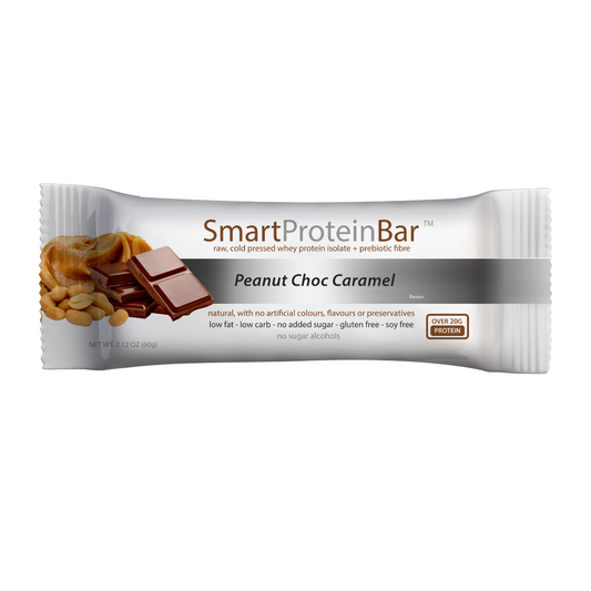 Smart Protein Bar 60g Peanut Choc Caramel - 12 Pack