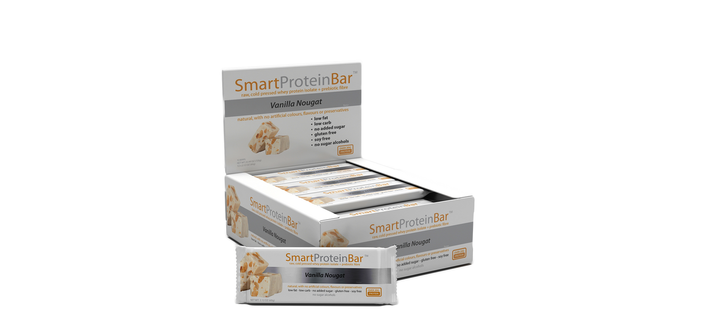 Smart Protein Bar 60g Vanilla Nougat - 12 Pack