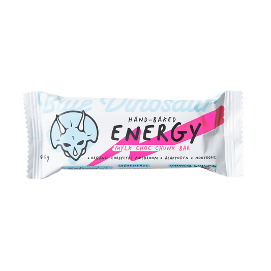 Blue Dinosaur Energy Bar 45g Mylk Choc Chunk - 12 Pack