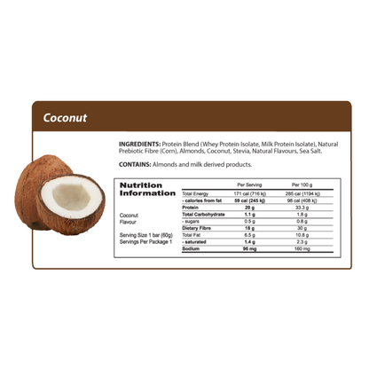 Smart Protein Bar 60g Coconut - 12 Pack