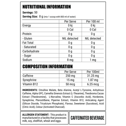 Faction Labs DISORDER Pre Workout 50 serves - Rainbow Warrior