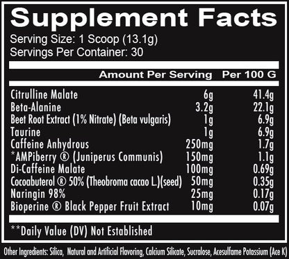 TOTAL WAR Pre Workout 30 Serves - Strawberry Mango